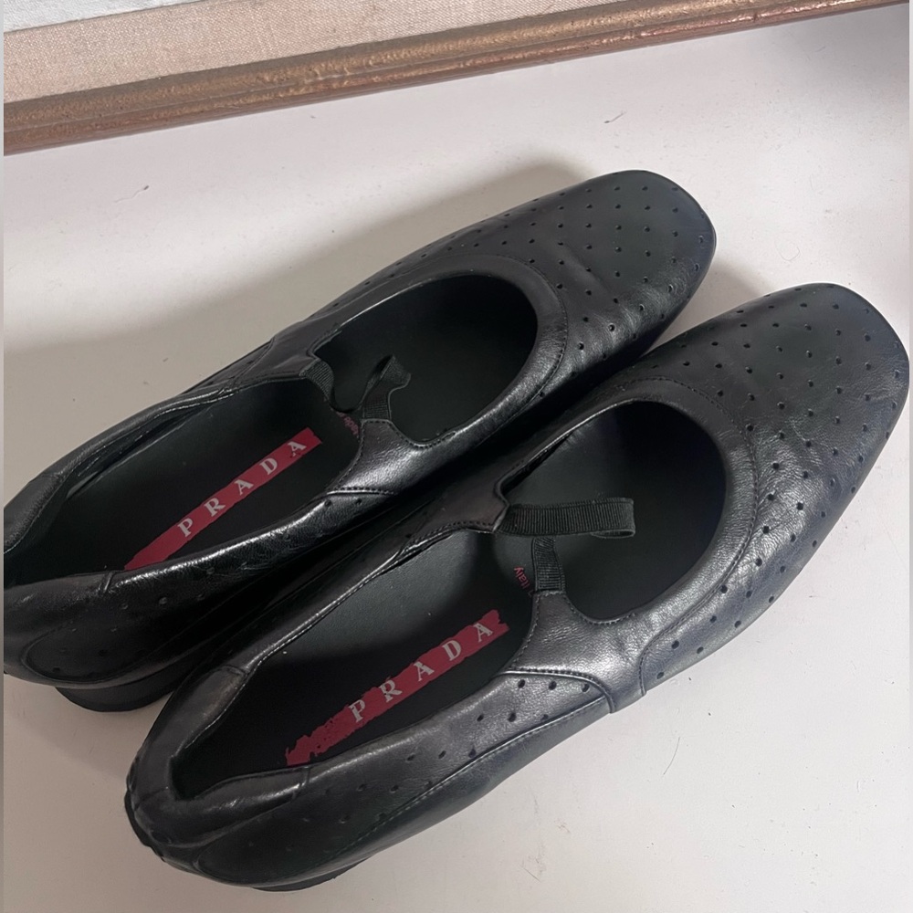 Vintage Prada Sport Mary Jane Loafer Flats